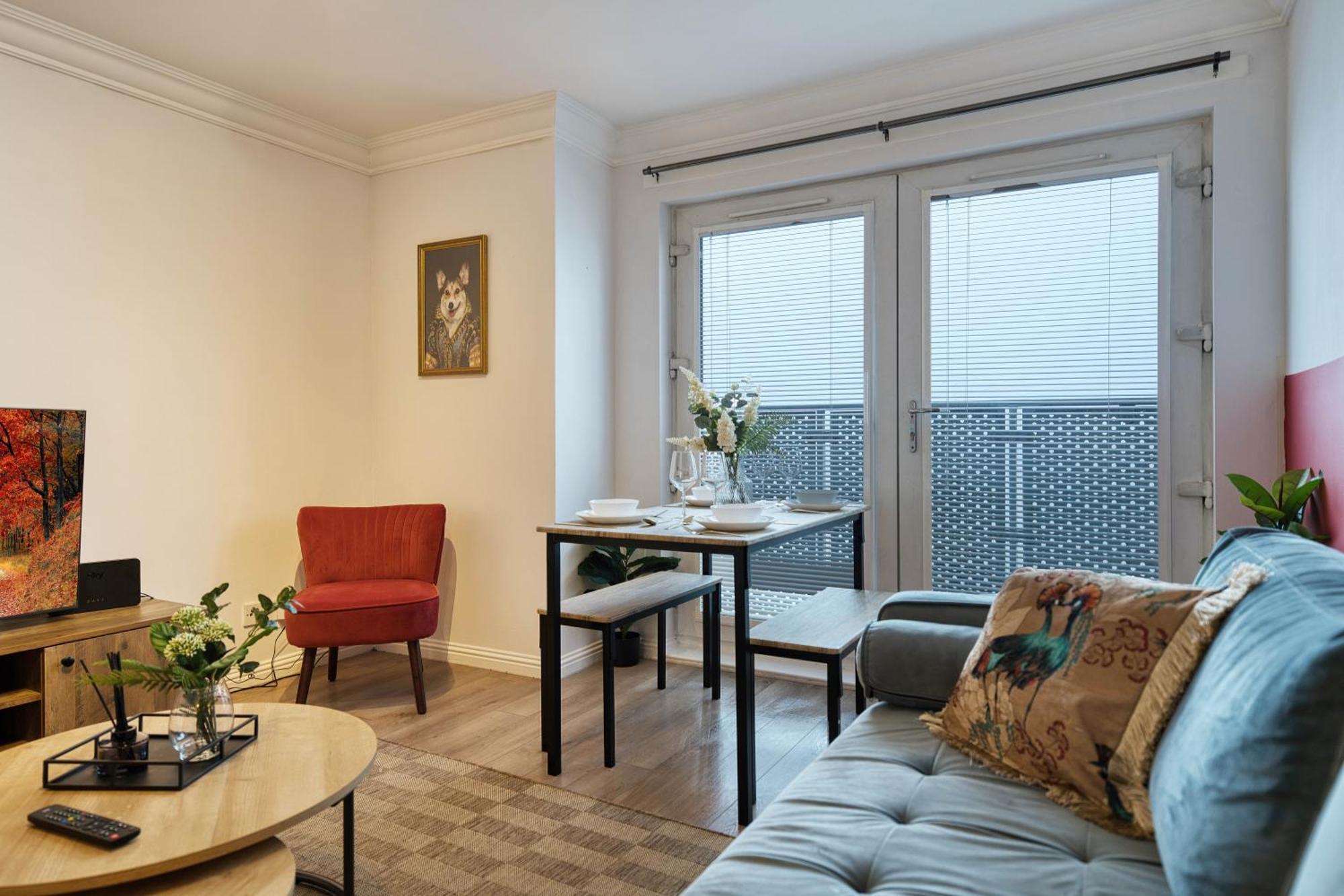 Apartmán Modern 2 Bed Flat With Free Parking Glasgow Exteriér fotografie